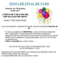  Festa de fi de curs del CEIP Els Quatre Vents