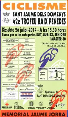  Festa Major: XLII Gran Premi Ciclista del Baix Penedès