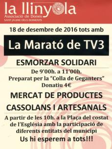 Mercat de productes casolans i artesanals per la Marató de TV3