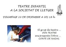 Teatre infantil a Lletger: Conte de Nadal