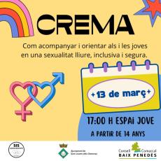 El 13 de març, Taller d’orientació sobre sexualitat per a adolescents i joves