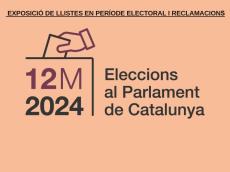 Exposició del cens electoral per a les Eleccions al Parlament de Catalunya del 12 de maig de 2024
