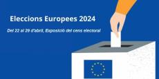 Exposició el cens electoral per a les eleccions al Parlament Europeu del 9 de juny de 2024