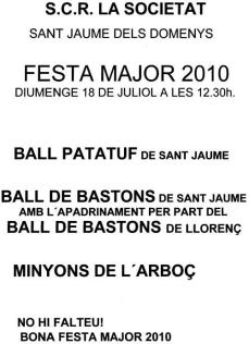  Festa Major: Balls populars i Minyons de l'Arboç