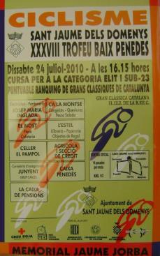  Festa Major: XXXVIII Gran Premi Ciclista del Baix Penedès