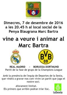 Real Madrid - Borussia Dortmund al local de la PB Marc Bartra