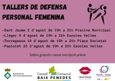 Tallers gratuïts de defensa personal femenina
